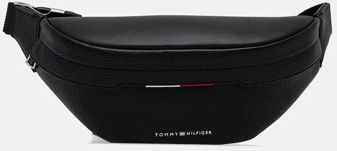 Ľadvinka Tommy Hilfiger čierna farba, AM0AM13488