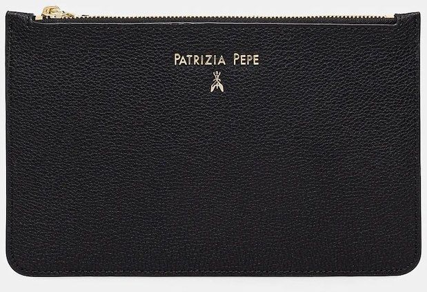 Kožená taška Patrizia Pepe čierna farba, 8Q0025 L001