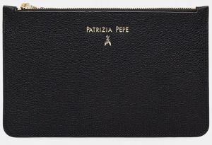 Kožená taška Patrizia Pepe čierna farba, 8Q0025 L001