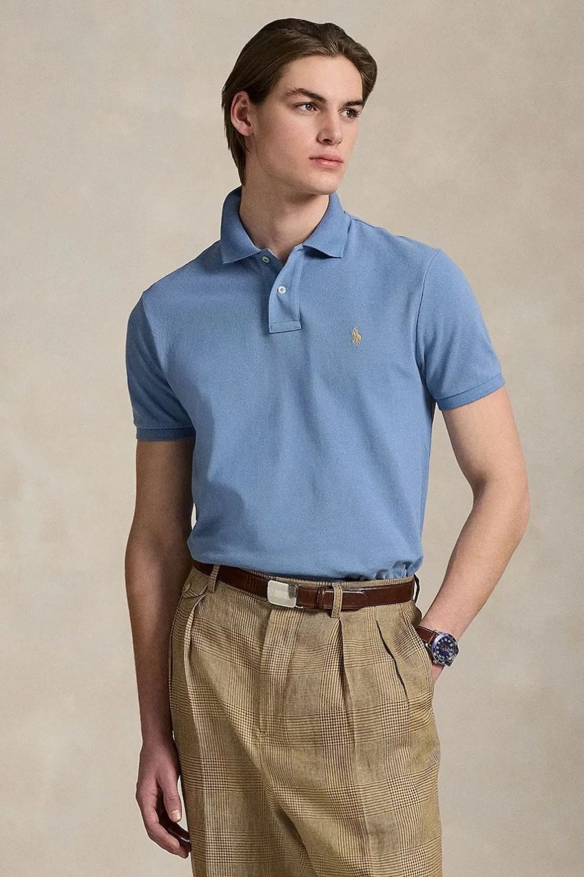 Bavlnené polo tričko Polo Ralph Lauren jednofarebné, 710680784