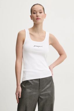 Top Guess Jeans dámsky, biela farba, W5RP48 KA0H1