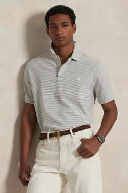 Bavlnené polo tričko Polo Ralph Lauren jednofarebné, 710963495