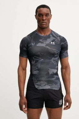 Tréningové tričko Under Armour čierna farba, vzorované, 1383321