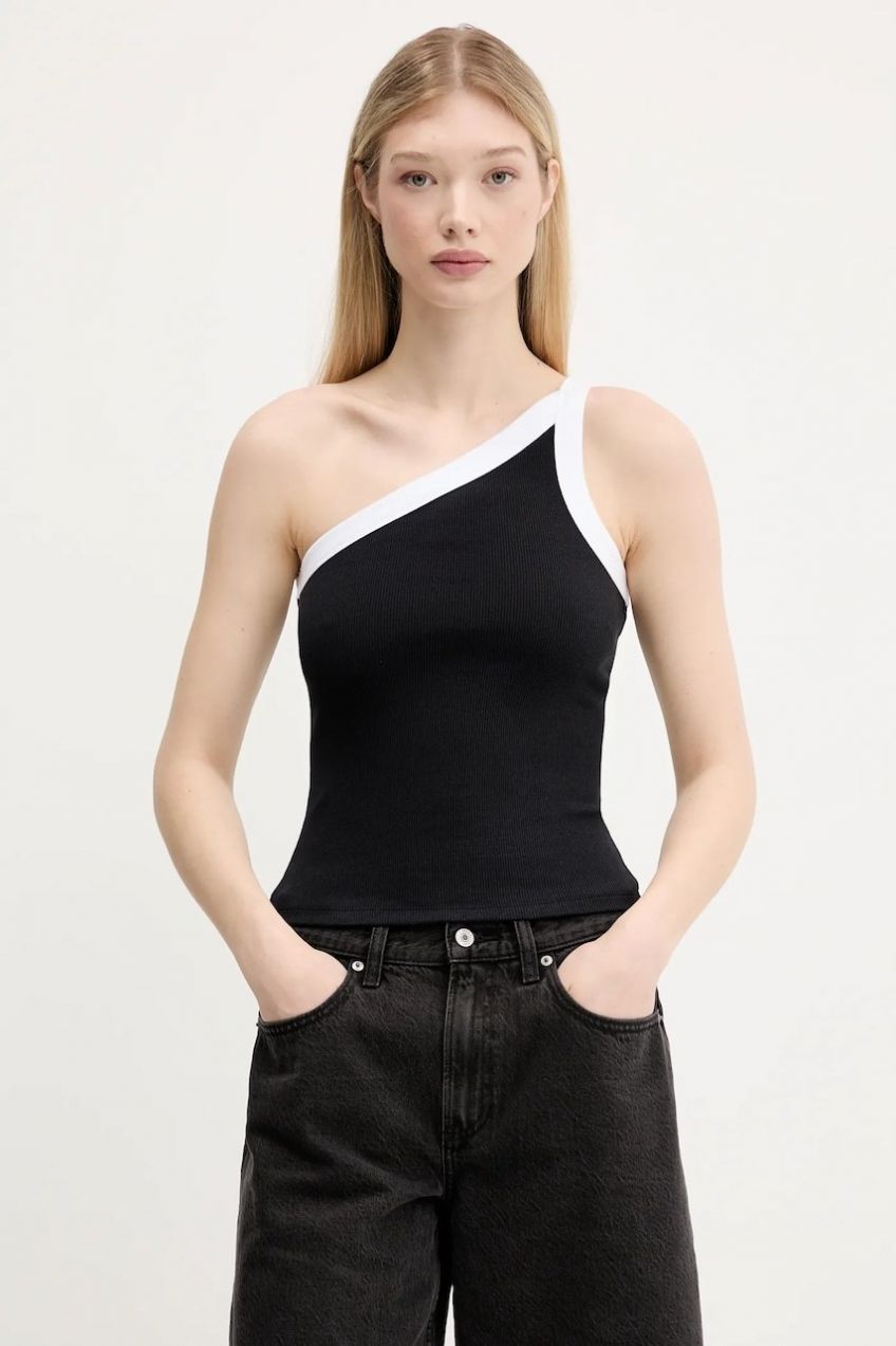 Top Abercrombie & Fitch čierna farba, KI139-5396