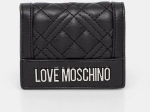 Peňaženka Love Moschino dámska, čierna farba, JC5601PP0MLA000B