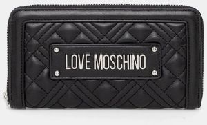 Peňaženka Love Moschino dámska, čierna farba, JC5600PP0MLA000B