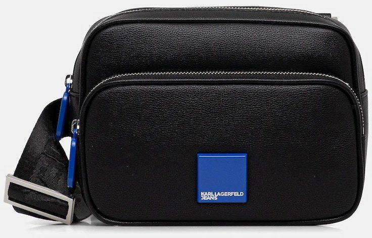 Malá taška Karl Lagerfeld Jeans čierna farba, A3M30243