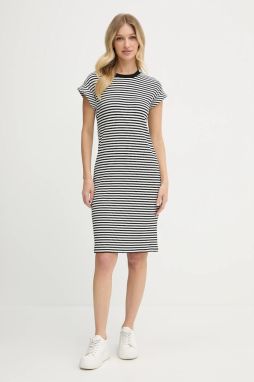 Šaty Tommy Hilfiger čierna farba, mini, rovný strih, WW0WW45804