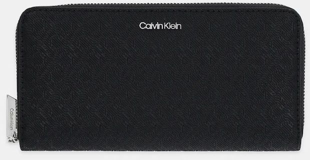 Peňaženka Calvin Klein dámska, čierna farba, LV04F1073G