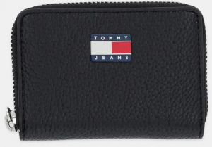 Peňaženka Tommy Jeans dámska, čierna farba, AW0AW17642