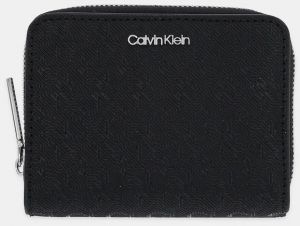 Peňaženka Calvin Klein dámska, čierna farba, LV04F1037G