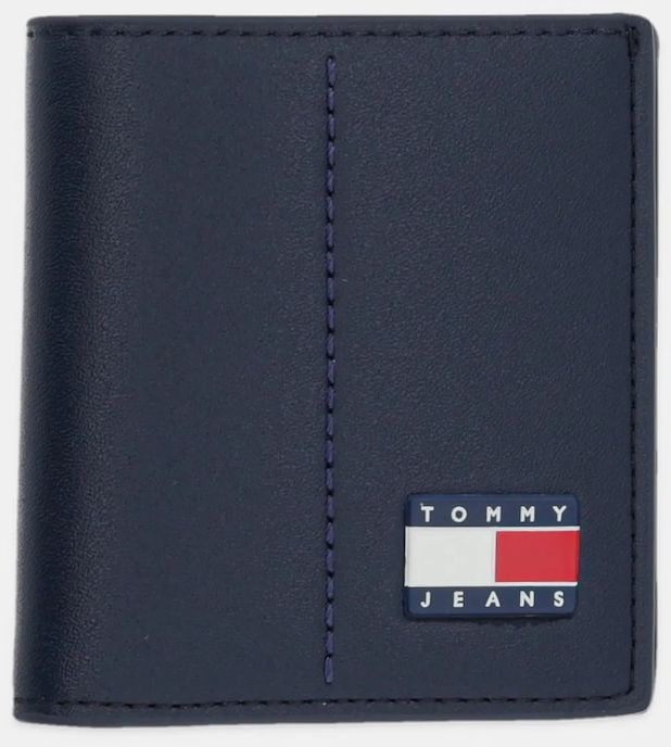 Peňaženka Tommy Jeans pánska, tmavomodrá farba, AM0AM13408