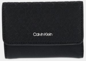 Peňaženka Calvin Klein dámska, čierna farba, LV04F1038G
