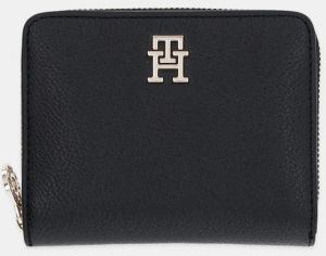 Peňaženka Tommy Hilfiger dámska, čierna farba, AW0AW17473