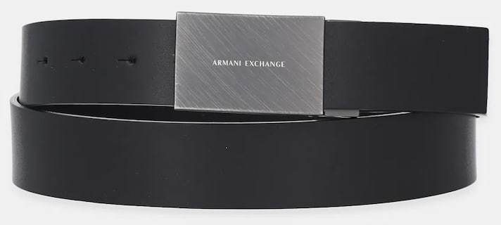 Kožený opasok Armani Exchange čierna farba, XM001103 AF13991