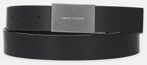 Kožený opasok Armani Exchange čierna farba, XM001103 AF13991