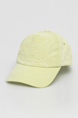 Šiltovka Hugo Blue dámske, zelená farba, jednofarebná, 50539519