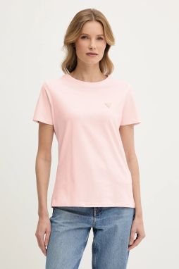 Tričko Guess COLETTE dámsky, ružová farba, V4YI09 J1314