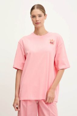 Bavlnené tričko adidas Originals GFX Tee dámske, ružová farba, KC0679