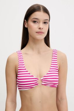 Plavková podprsenka Rip Curl ES VEDRA ružová farba, jemne vystužený košík, 0PVWSW