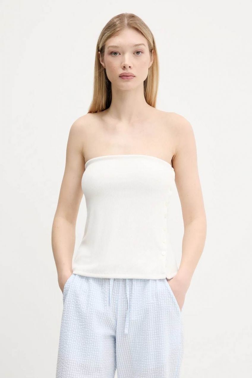 Top Abercrombie & Fitch béžová farba, KI139-5414