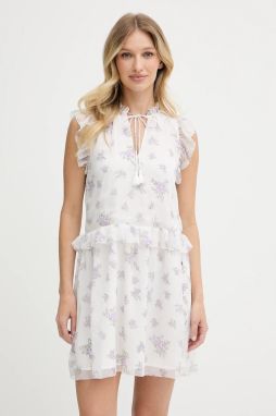 Šaty Pepe Jeans biela farba, mini, rovný strih, PL953752