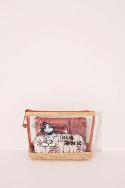 Sada kozmetických tašiek women'secret MICKEY 3-pak hnedá farba, 4849283