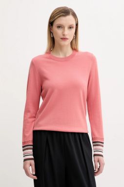 Vlnený sveter PS Paul Smith oranžová farba, ľahké, W2R-577N-T31327