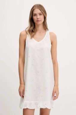 Nočná košeľa United Colors of Benetton biela farba, bavlnené, 4SHX3C008