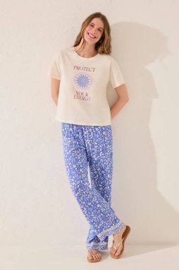 Bavlnené tričko women'secret dámske, béžová farba, 3279711