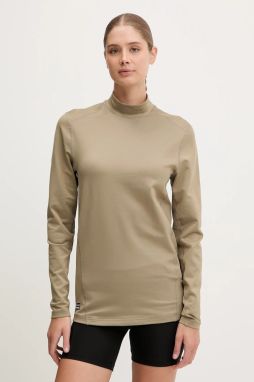 Tréningové tričko s dlhým rukávom Under Armour Tactical Mock CGI zelená farba, jednofarebné, 1365388