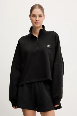 Mikina adidas Originals čierna farba, jednofarebná, IW0951