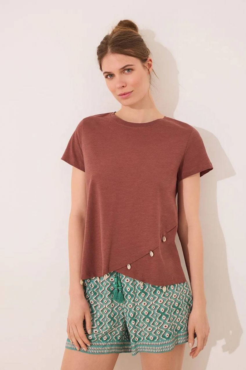 Pyžamové šortky women'secret zelená farba, 3709682