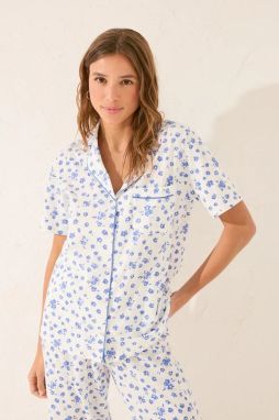 Bavlnené pyžamo women'secret biela farba, bavlnené, 3139889