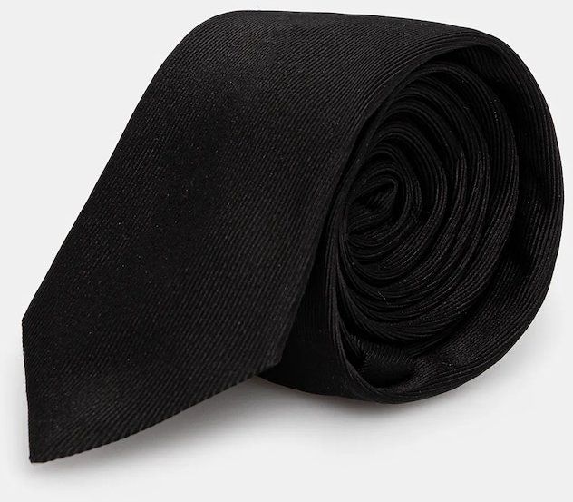 Hodvábna kravata Karl Lagerfeld čierna farba, 553153.805100