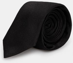 Hodvábna kravata Karl Lagerfeld čierna farba, 553153.805100