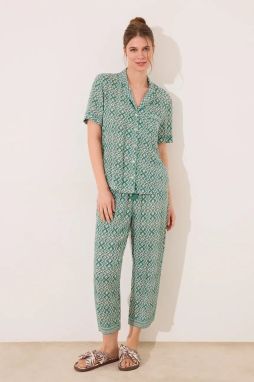 Pyžamo women'secret dámske, zelená farba, 4859417