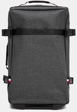 Kufor Tommy Hilfiger šedá farba, AM0AM13554
