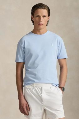 Bavlnené tričko Polo Ralph Lauren pánske, jednofarebné, 710970513
