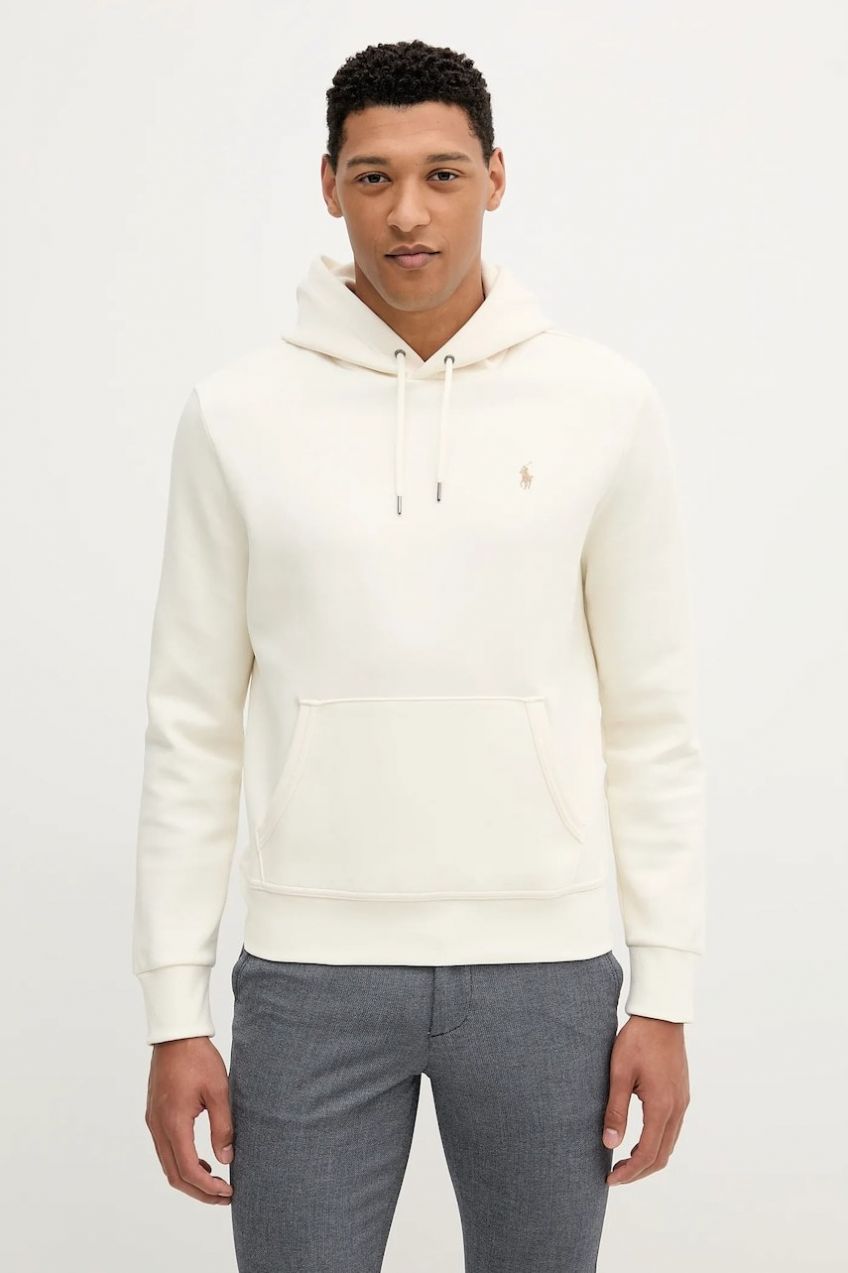 Mikina Polo Ralph Lauren béžová farba, s kapucňou, jednofarebná, 710907092