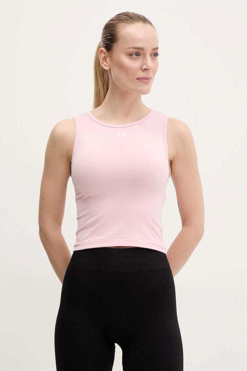 Tréningový top Under Armour Train Seamless fialová farba, 1379148