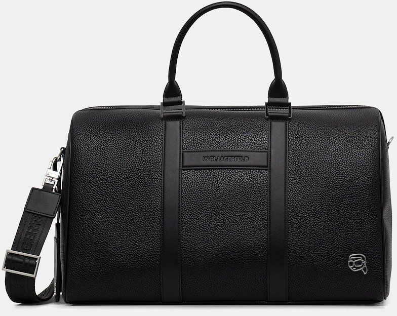 Cestovná taška Karl Lagerfeld K/ICON čierna farba, A3M30169