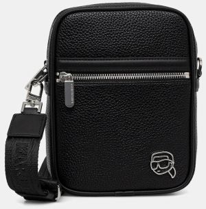 Malá taška Karl Lagerfeld K/ICON čierna farba, A3M30171