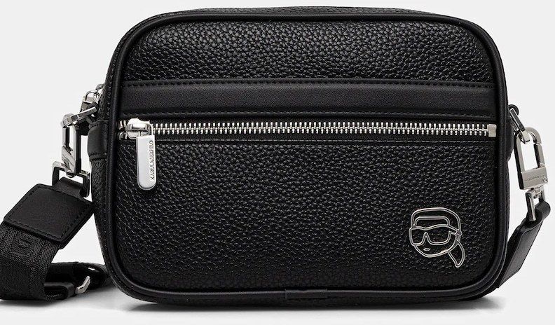 Malá taška Karl Lagerfeld K/ICON čierna farba, A3M30172