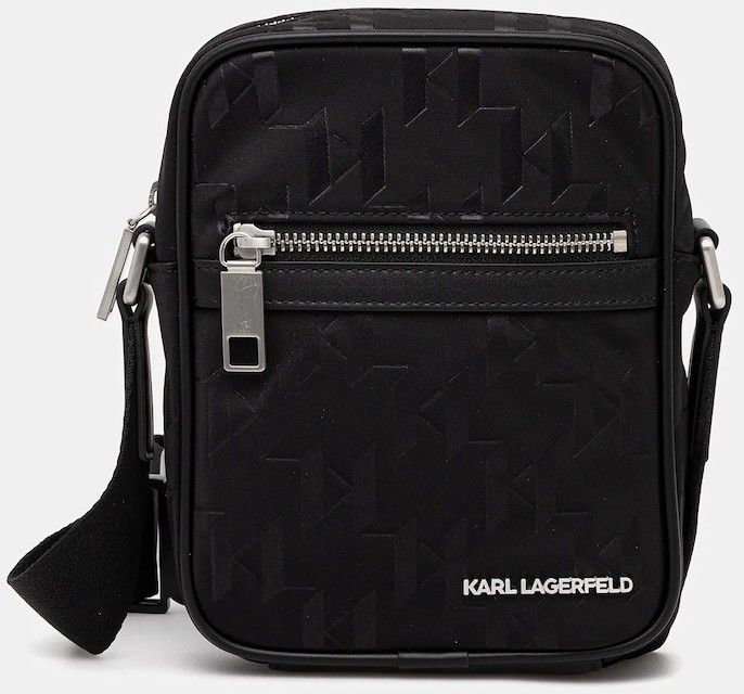 Malá taška Karl Lagerfeld K/MONOGRAM čierna farba, A3M30163