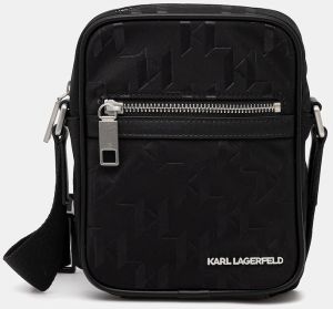 Malá taška Karl Lagerfeld K/MONOGRAM čierna farba, A3M30163