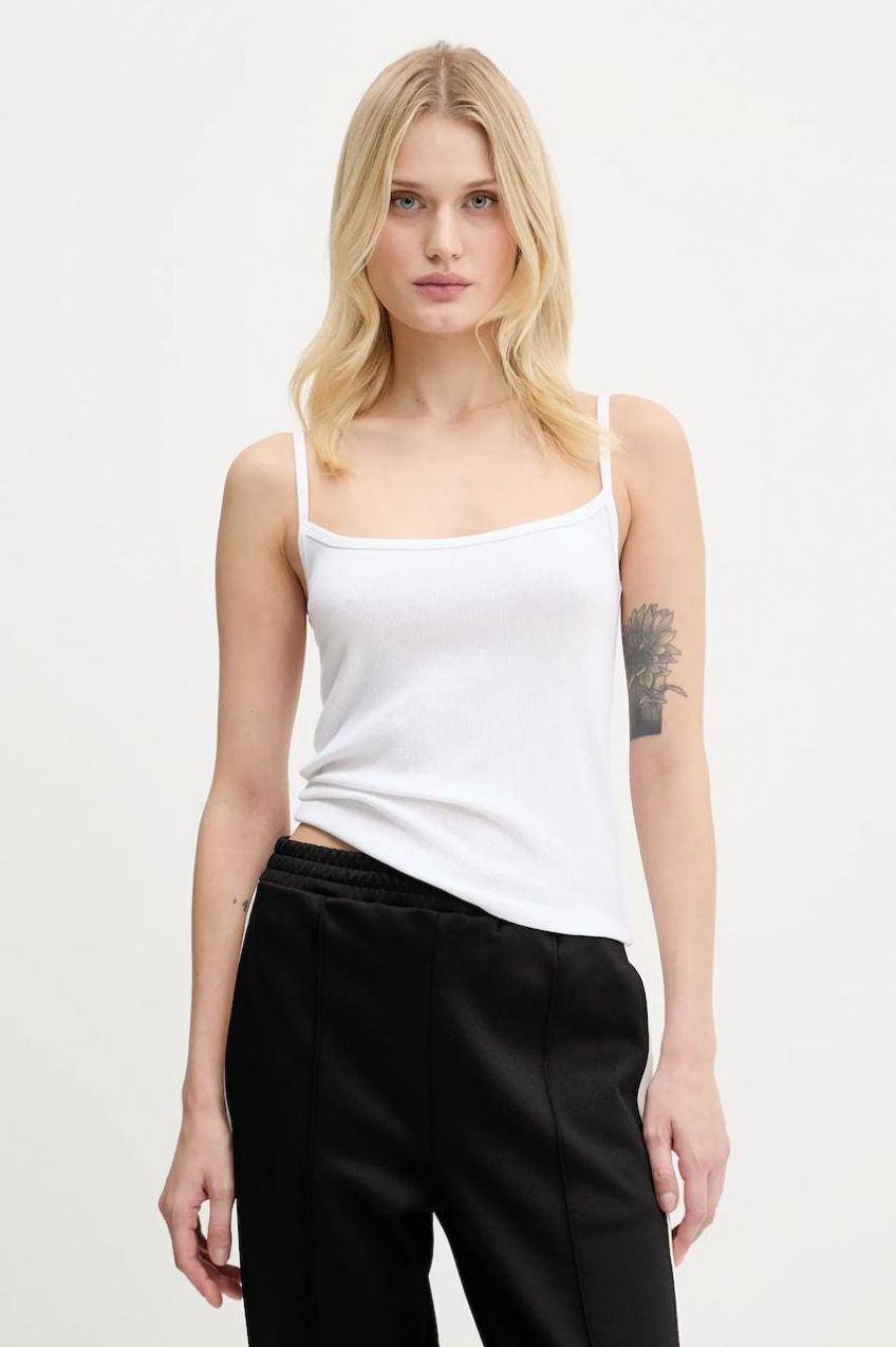 Top Hollister Co. biela farba, KI339-1261