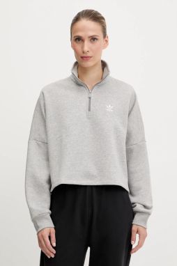 Mikina adidas Originals Essential šedá farba, melanžová, IY4979