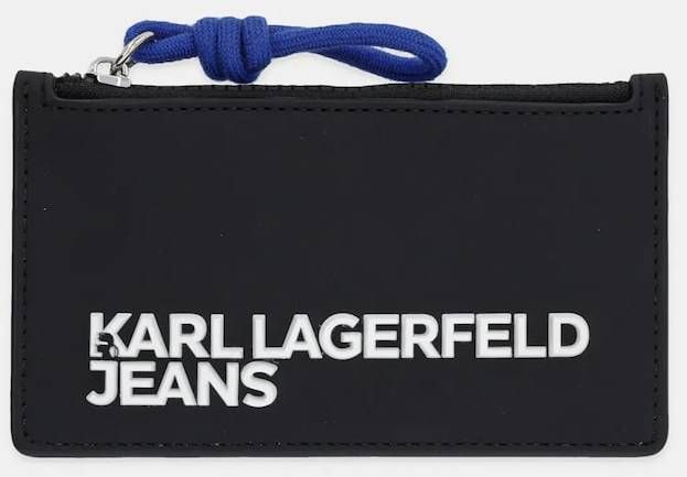 Peňaženka Karl Lagerfeld Jeans pánska, čierna farba, A3M32073