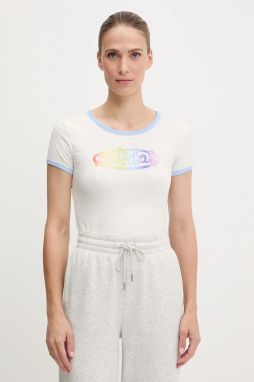 Tričko adidas Originals PRIDE dámske, biela farba, JW0829